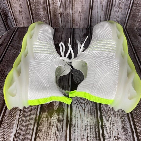 🧿 LIME GREEN WHITE SNEAKERS - Picture 7 of 10